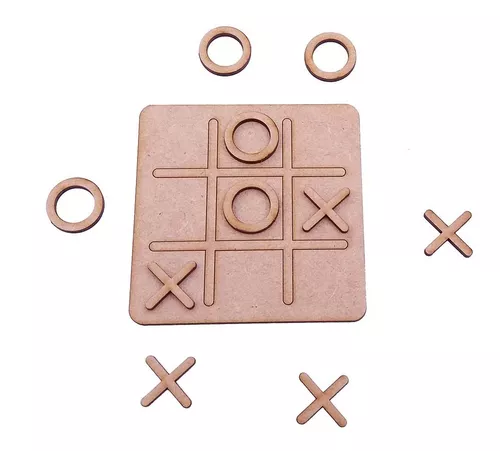 Kit 15 Jogos Da Velha Lembrancinha 10x10 Cm Mdf Infantil