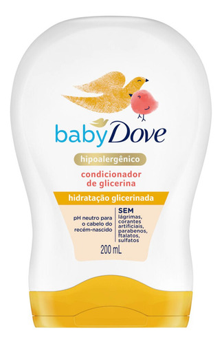  Condicionador Dove Baby Hidratação Glicerinada 200ml