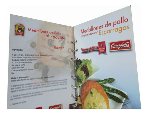 Recetario Campbell S Pilgrim S, 8 Recetas, Listas Para Super (Usado)
