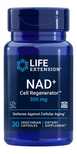 Life Extension, Nad+ 300mg, 30 Cáps, Regenerador Celular 