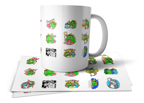 Bubble Bobble Kawaii Emoji Taza Tu Propio Estilo