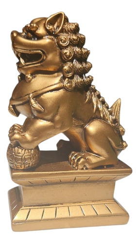 Perros Fu Par Poliresina 11cm Aprox Monte Kurama