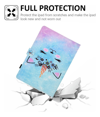 Funda Para Tablet De Costura Wildebeest Para Tablet De 10 Pu