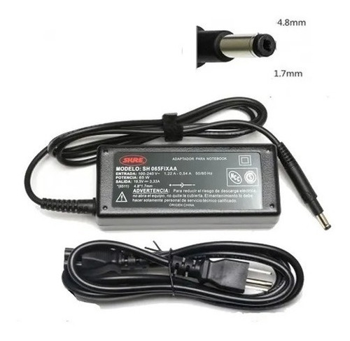 Imagen 2 de 10 de Cargador Notebook Universal 19,5v 3,33a Pin 4.8x1.7mm