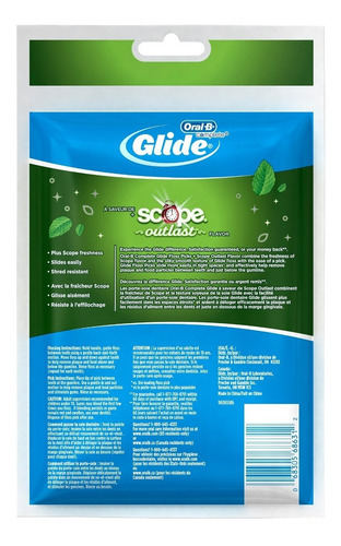 Palillos Con Hilo Dental Flosser Oral-b Glide Scope