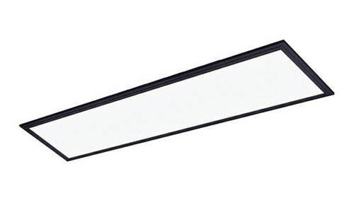 Foco Panel Led 48w Marco Negro 120.3x30.3 Cm Cielo Americano