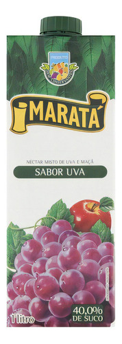 Suco Maratá Nectar Fruta Sabor Uva Caixinha 1 Litro Refresco