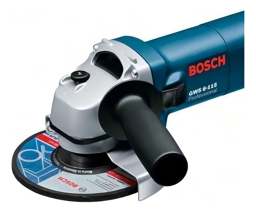 Esmerilhadeira angular Bosch Professional GWS 6-115 azul 670 W + acessório