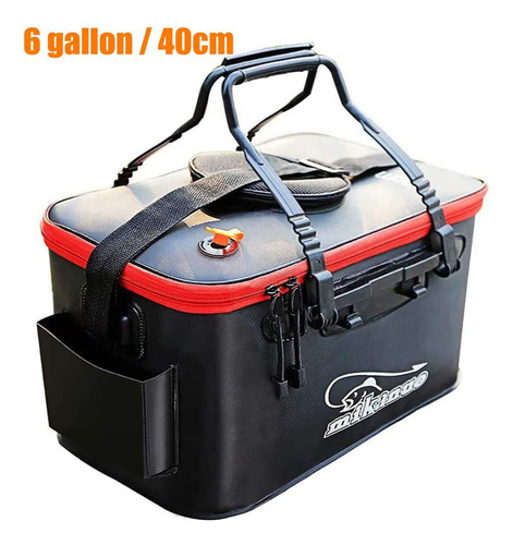 Cubeta De Pesca Funcional Plegable Para Peces Vivos