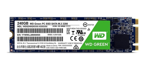 Western Digital Wd Green M.2 2280 Disco Estado Solido 240gb