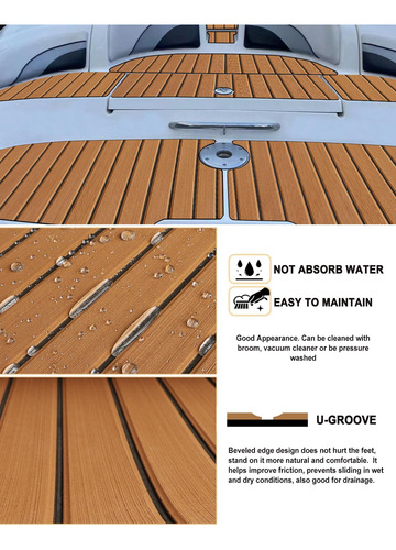Hjdeck Suelo De Espuma Eva Autoadhesivo 3m Para Barco
