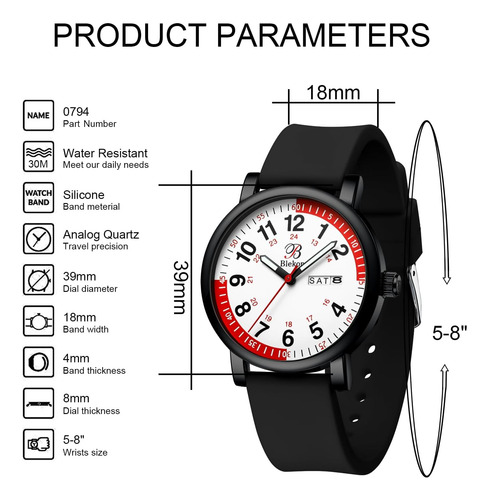 Reloj De Enfermera Con Pulsómetro Blekon Con Segunda Mano -