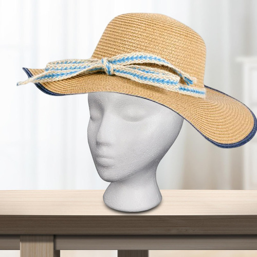 Cabeza De Peluca De Espuma, Sombrero Femenino, Gafas, Cabeza