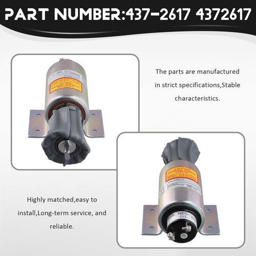 Solenoide De Corte De Combustible De 24 V 437-2617 4372617 P
