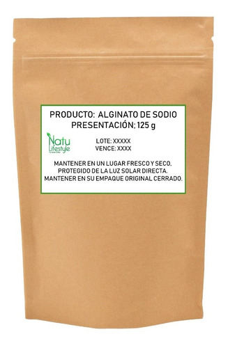 Alginato De Sodio 125 G - Unidad a $60000