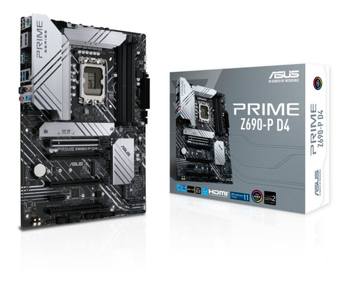 Mother Gamer Asus Prime Z690-p Wifi D4 Rgb Intel Gen 12