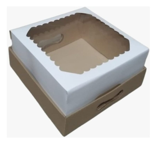 Caja Con Visor 25x25 Multiusos, Ideal Box Desayunos X30u