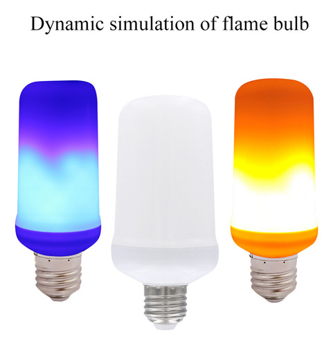 Bombilla Led Flame, Base De Lámpara Led Estándar E27, Efecto
