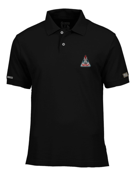 NASA Espacio exploración Bordado Logo   para Hombre Polo Camiseta por Militares en línea 