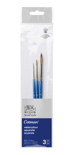 Pincéis Winsor & Newton Cotman Para Aquarela 3 Unid