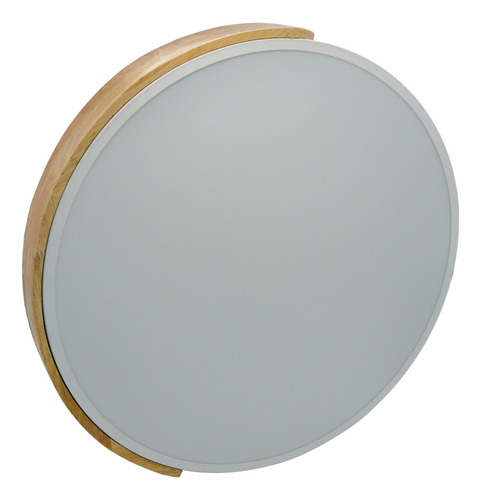 Plafon Led 36w Techo Madera Redondo Lampara Lumie Fria Estructura Luz fría