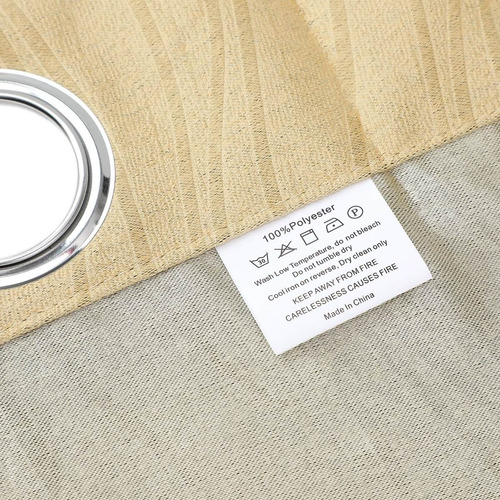 Cortinas blackout seda YRC alta calidad 264x240 Cm 2 paneles color beige