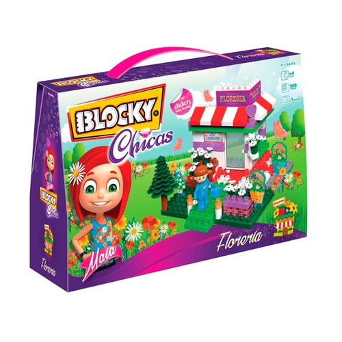 Imagen 2 de 3 de Bloques Para Armar Blocky Chicas 01-0675 100 Piezas En Caja