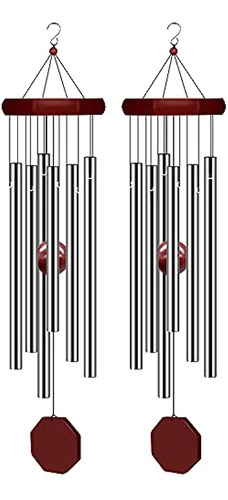 2 Pack Pgzsy Memorial Wind Chimes Outdoor Large Deep Tone, W