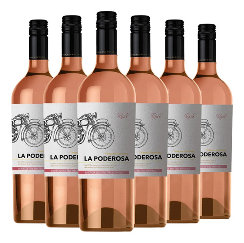 Vino La Poderosa Rose Caja X 6 X 750ml.