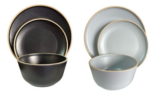 Set X3 Plato Chico Plato Grande Y Bowl Melamina Mundotoys