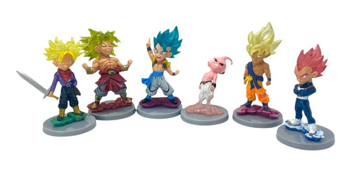 Set X 6 Figuras De Dragon Ball 8x5cm