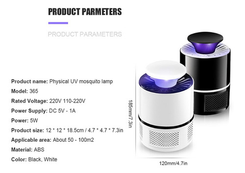 Usb Elétrico Led Mosquito Assassino Lâmpada Inteligente Op