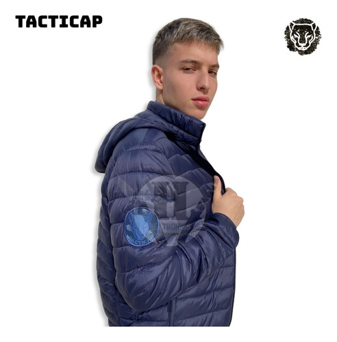 Campera Tacticap Matelaseada Ultra Liviana Compacta Capucha