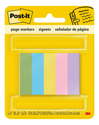 Marcadores De Página Post-it®, X Pulgada, Ideal Para Marcas