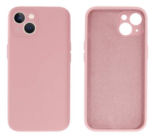 Capa Capinha Compatível Com iPhone 14 Proteção De Câmera Cor Rosa-chiclete