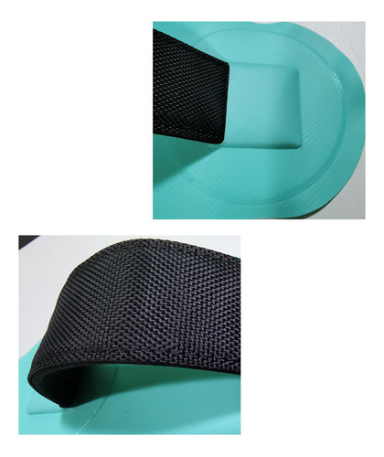 2 Parches De Correa De Asiento De Pvc Para Botes Verde Claro