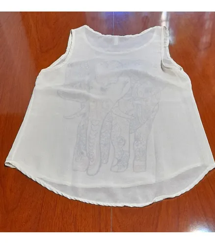 Blusa beige transparente new arrivals