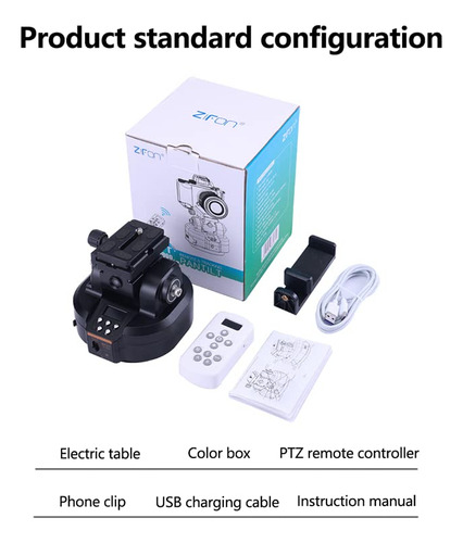 Cabezal Panorámico Motorizado Ztfon Yt-2000 Con Control Remo