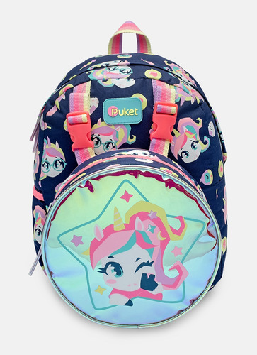 Mochila + Lancheira Uni Kawaii