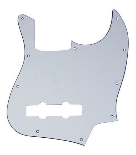 Pickguard Jazz Bass Color Blanco Tricapa