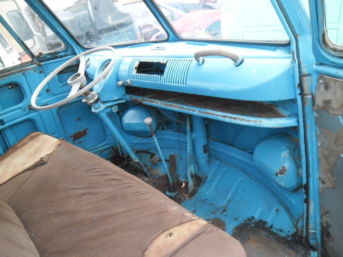 Kombi Vw Van Corujinha 1965 Funcionando Lisa De Lata P/ Rest
