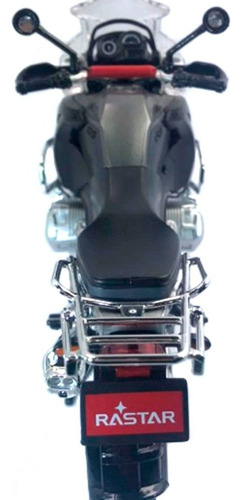 Miniatura de motocicleta BMW R1200 GS, 22 cm, gris 1/9