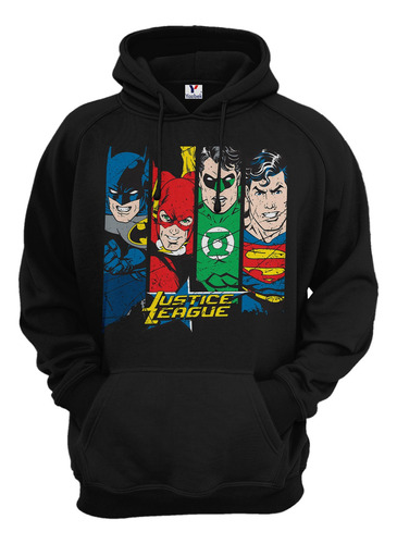 Sudadera Super Heroes, Unisex Con Capucha Y Cangurera