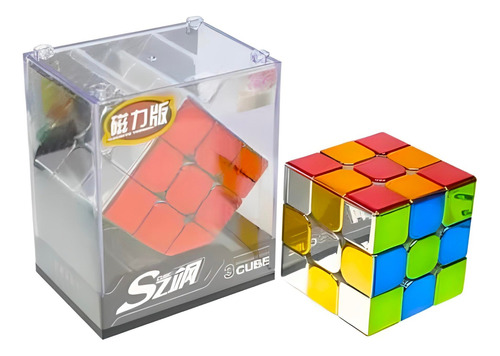 Cubo Rubik Cyclone Boys Metálico 3x3 Magnético Premium