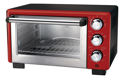 Forno de bancada elétrico Oster Convection Cook TSSTTV7118 18L vermelho 110V