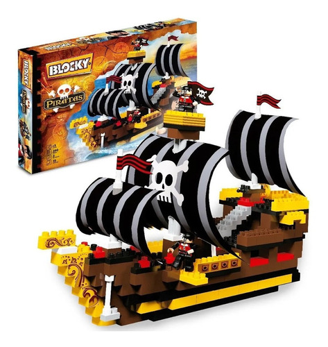 Bloques Blocky Barco Pirata  