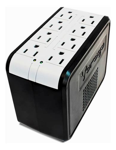 Regulador Vorago Avr-200 1400va 110v/120v Negro 8 Contactos