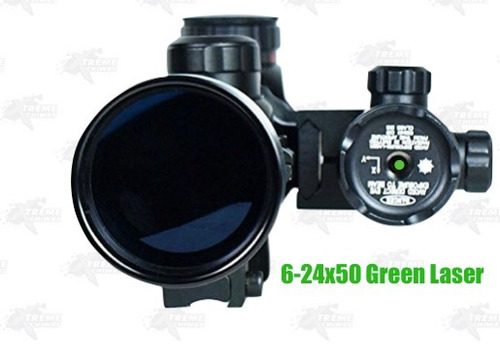 Mira Telescopica 6-24x50 Iluminacion Airsoft Verde Rojo