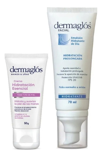  Dermaglós Combo Facial Y Manos Hidratación Profunda Esencial