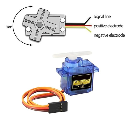 Kit Com 3 Micro Servo Motor 9g Sg90 Para Arduíno E Robótica
